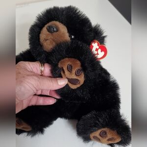 Ty Beanie Black Bear 11" Long New with tags